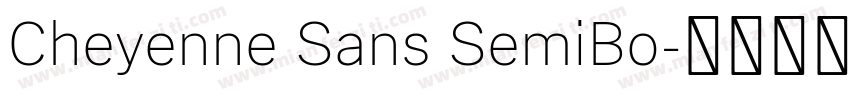 Cheyenne Sans SemiBo字体转换